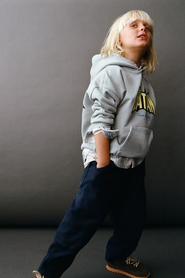 BATMAN © & ™ DC COMICS © HOODIE - Light blue by Zara