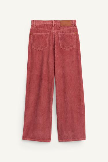 PANTALON EN VELOUR CÔTELÉ ÉDITION LIMITÉE - Rose pâle de Zara - Image 6