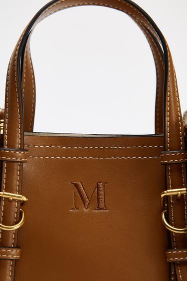 MINI SAC SHOPPER - Marron foncé de Zara - Image 4