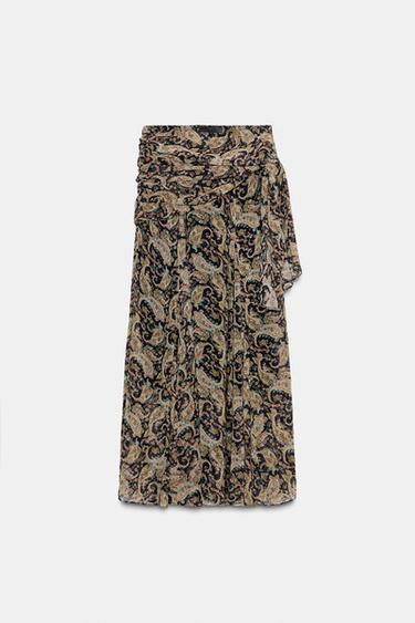 JUPE LONGUE PAISLEY ZW COLLECTION - Multicolore de Zara - Image 4