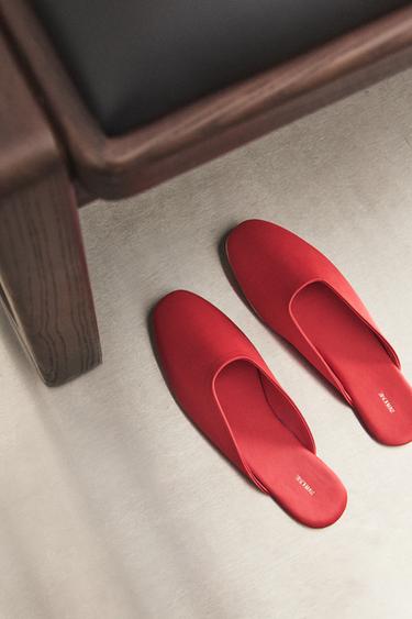 MULES SATIN - Rouge de Zara - Image 5