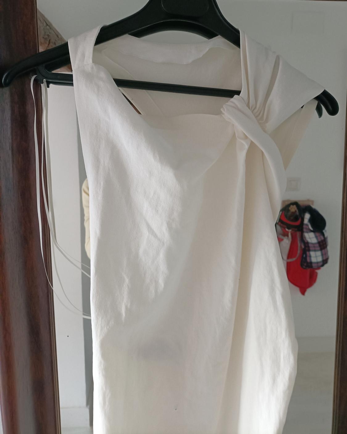 LINEN BLEND KNOT DRESS ZW COLLECTION - Image 2