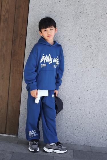 GRAFFITI JOGGERS - Blue by Zara