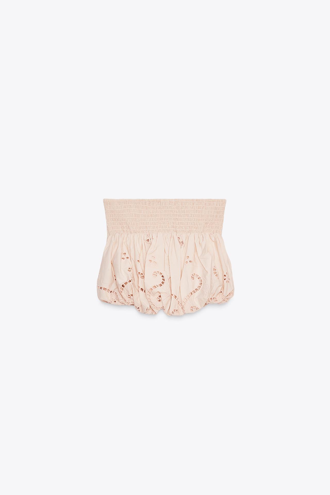 EMBROIDERED BALLOON TOP
