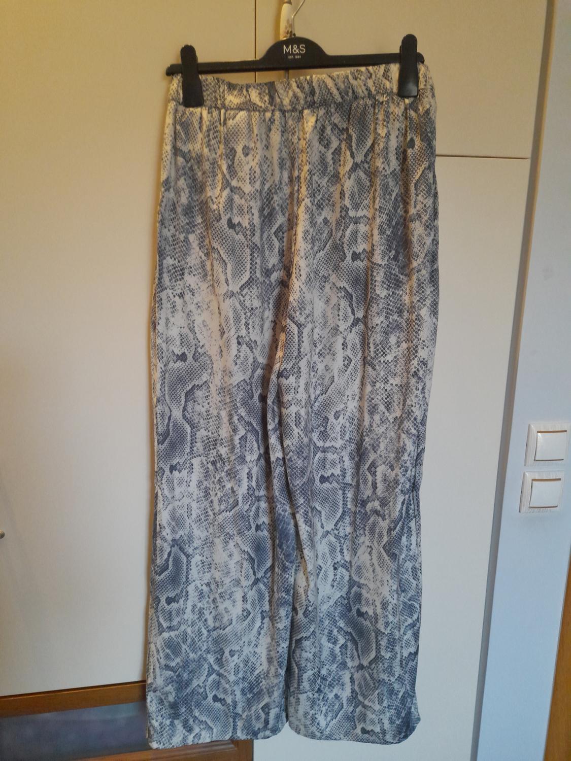 ANIMAL PRINT WIDE-LEG TROUSERS - Image 2