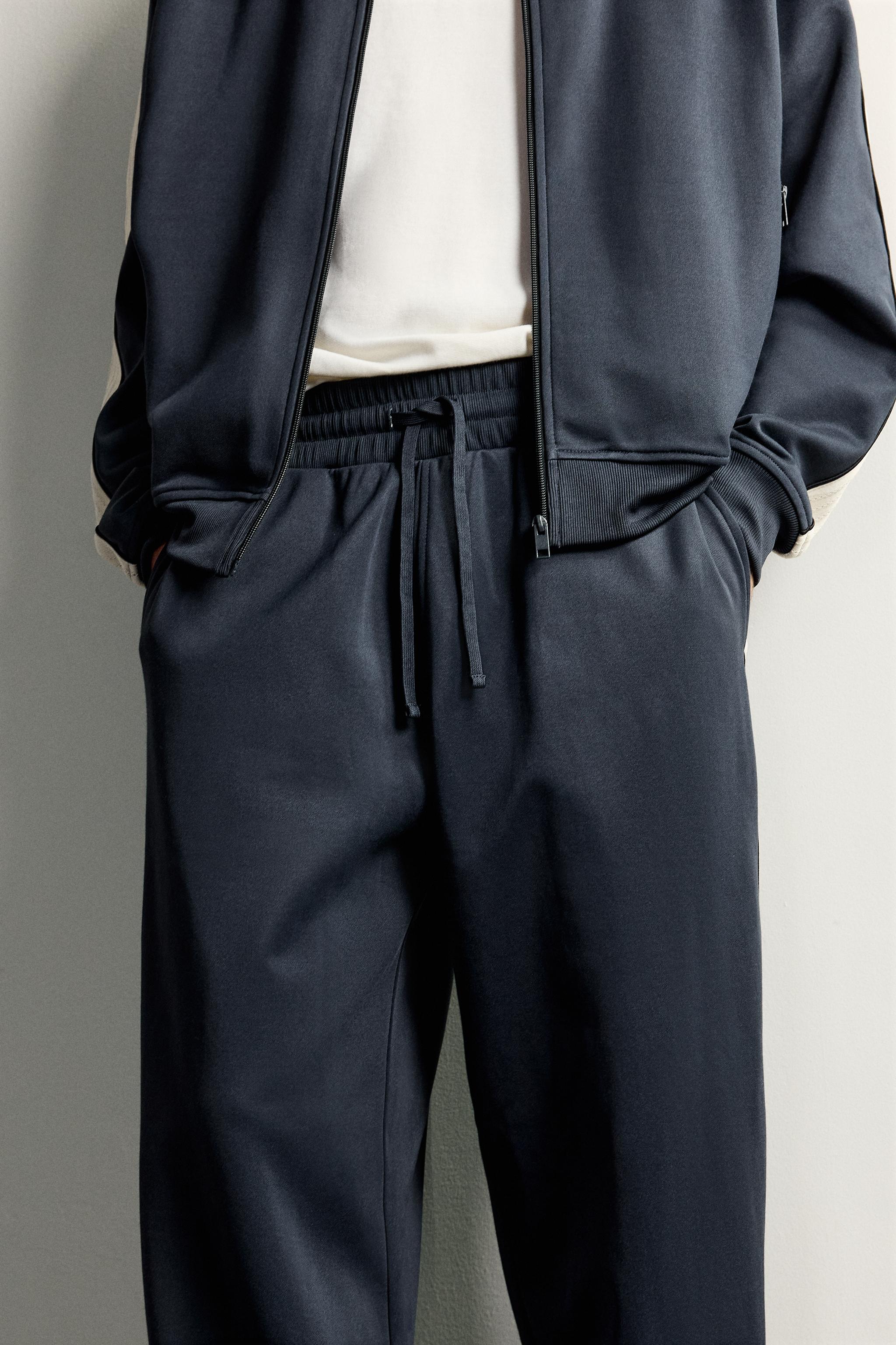 Zara Retro Kontrast Şeritli Eşofman Pantolonu görsel 5
