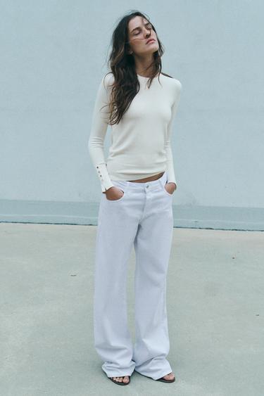 JERSEY BÁSICO PUNTO LISO - Crudo de Zara - Imagen 0