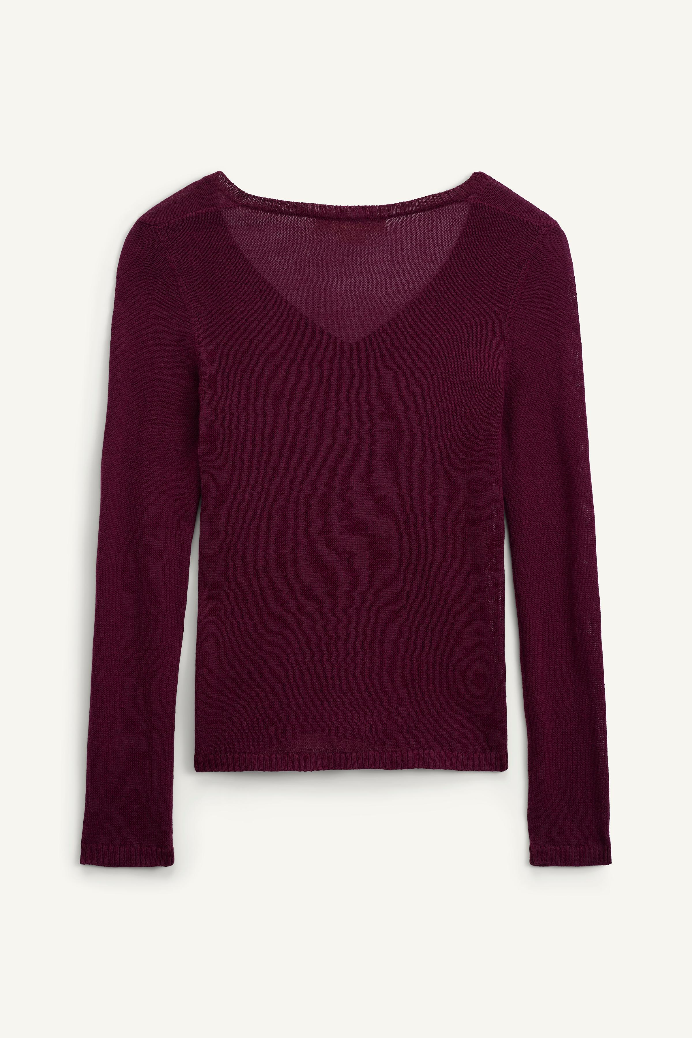 V NCK JRSY 14 - Eggplant | ZARA United States