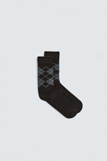 ARGYLE WOOL SOCKS - various by Zara