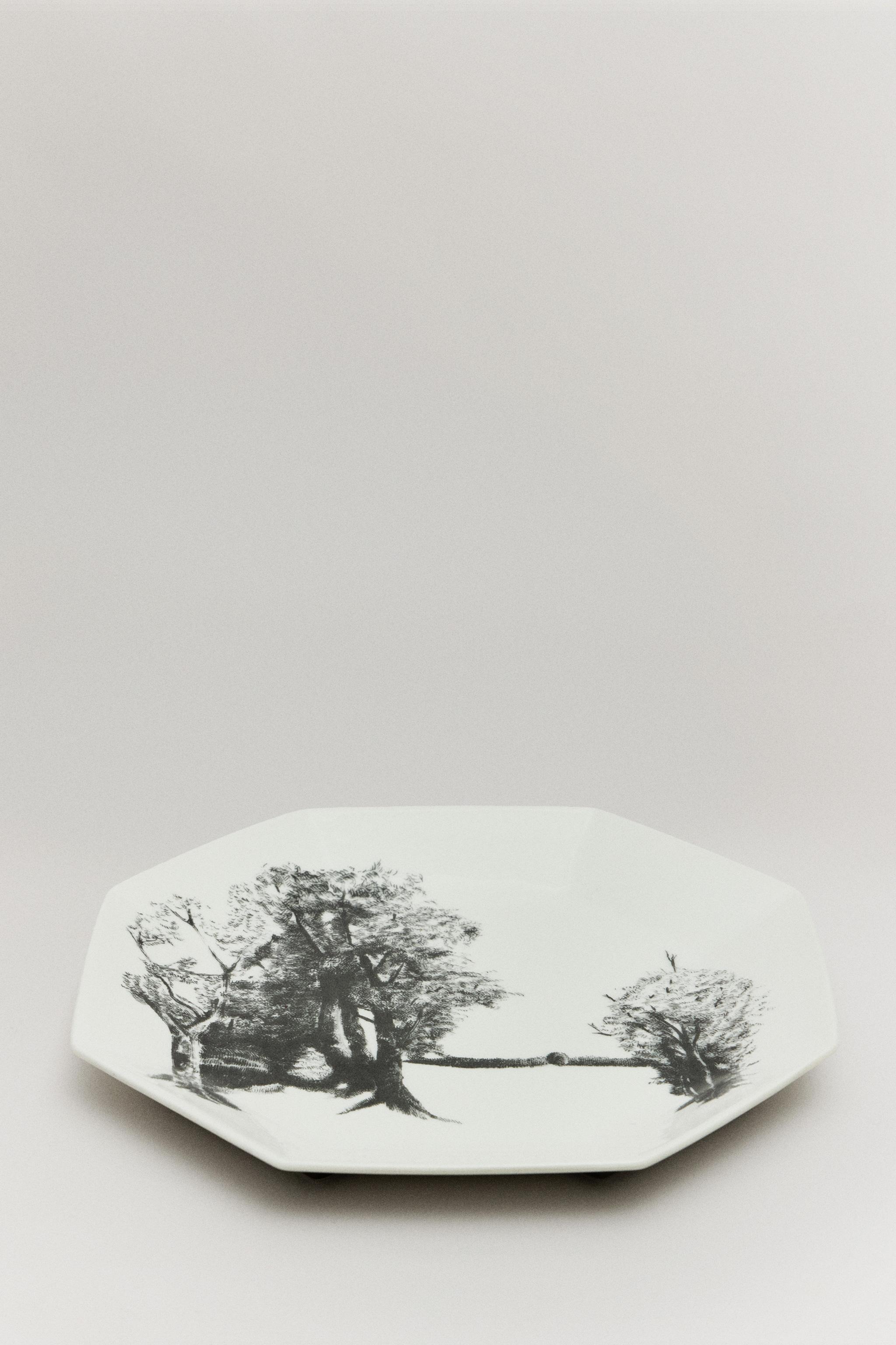 THE SKY OCTAGONAL FLAT PLATE