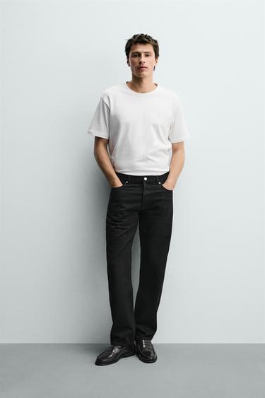„STRAIGHT-LEG“ DŽINSAI – Juoda – „Zara“