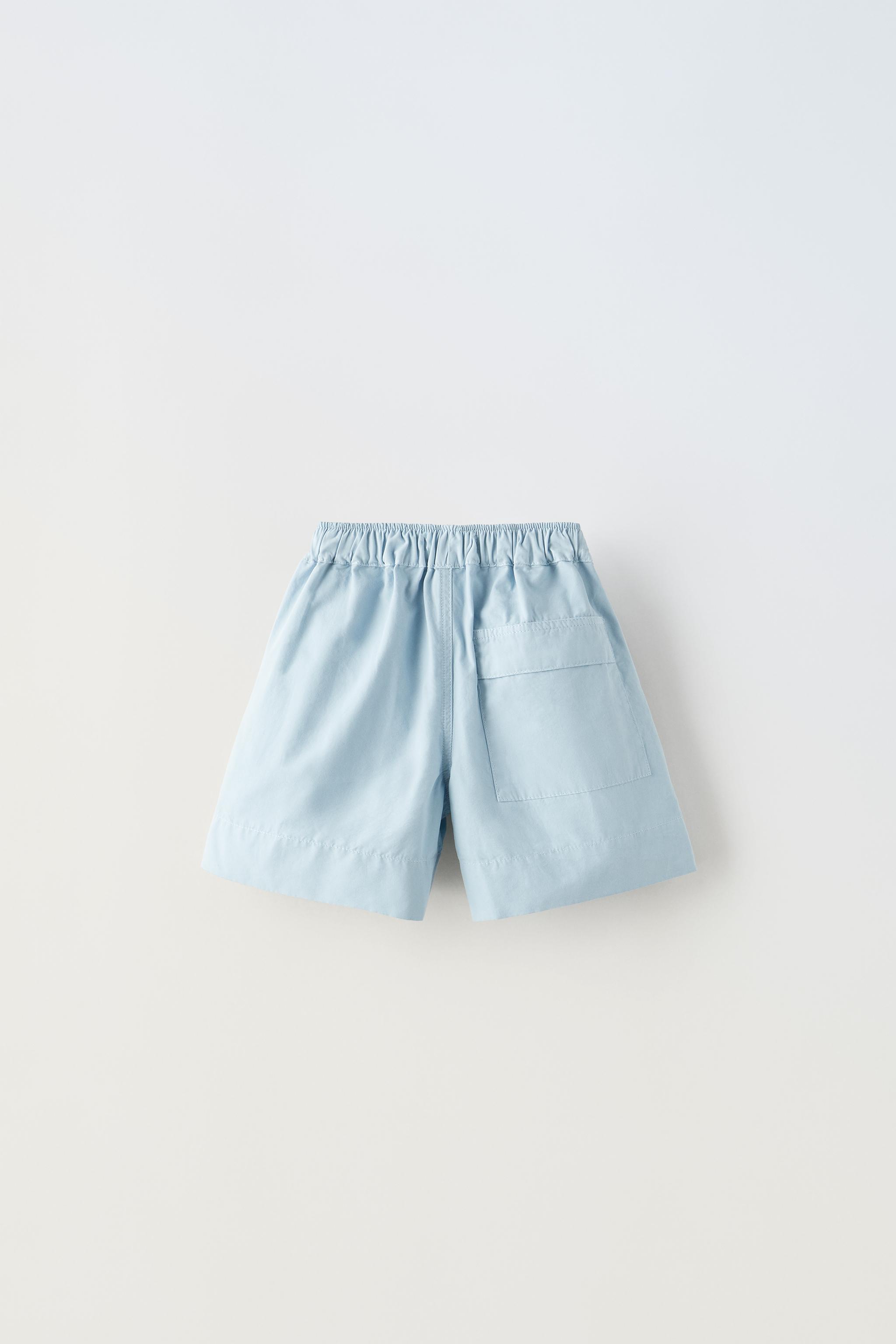 PLUSH STRIPED SHORTS - Green