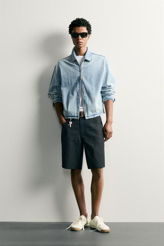 BERMUDA BAGGY FIT RAYA DIPLOMÁTICA - Marino oscuro de Zara - Imagen 0
