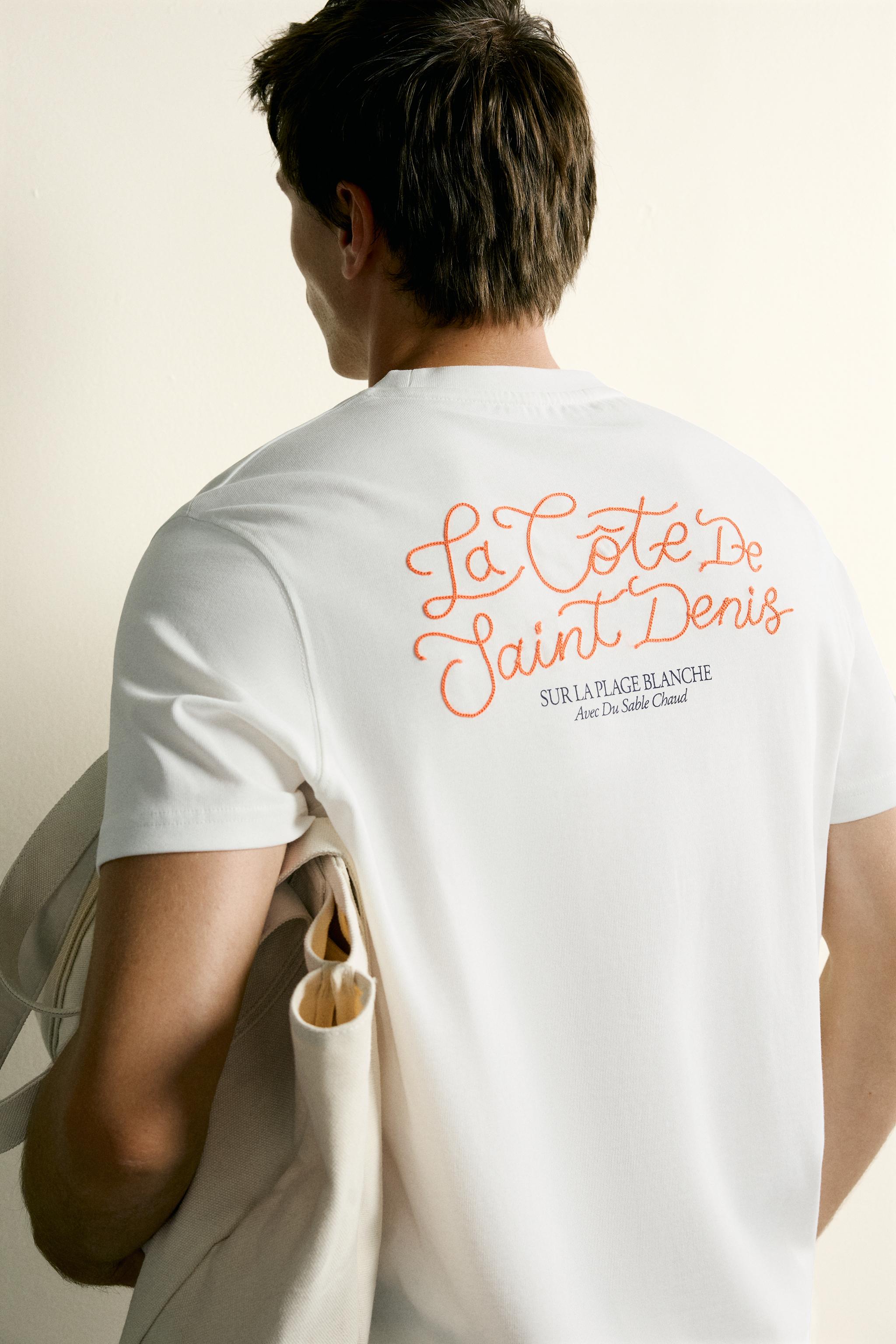 COMBINED EMBROIDERY REGULAR FIT T-SHIRT