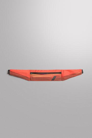 Zara TECHNICAL SPORTY BELT BAG - Orange
