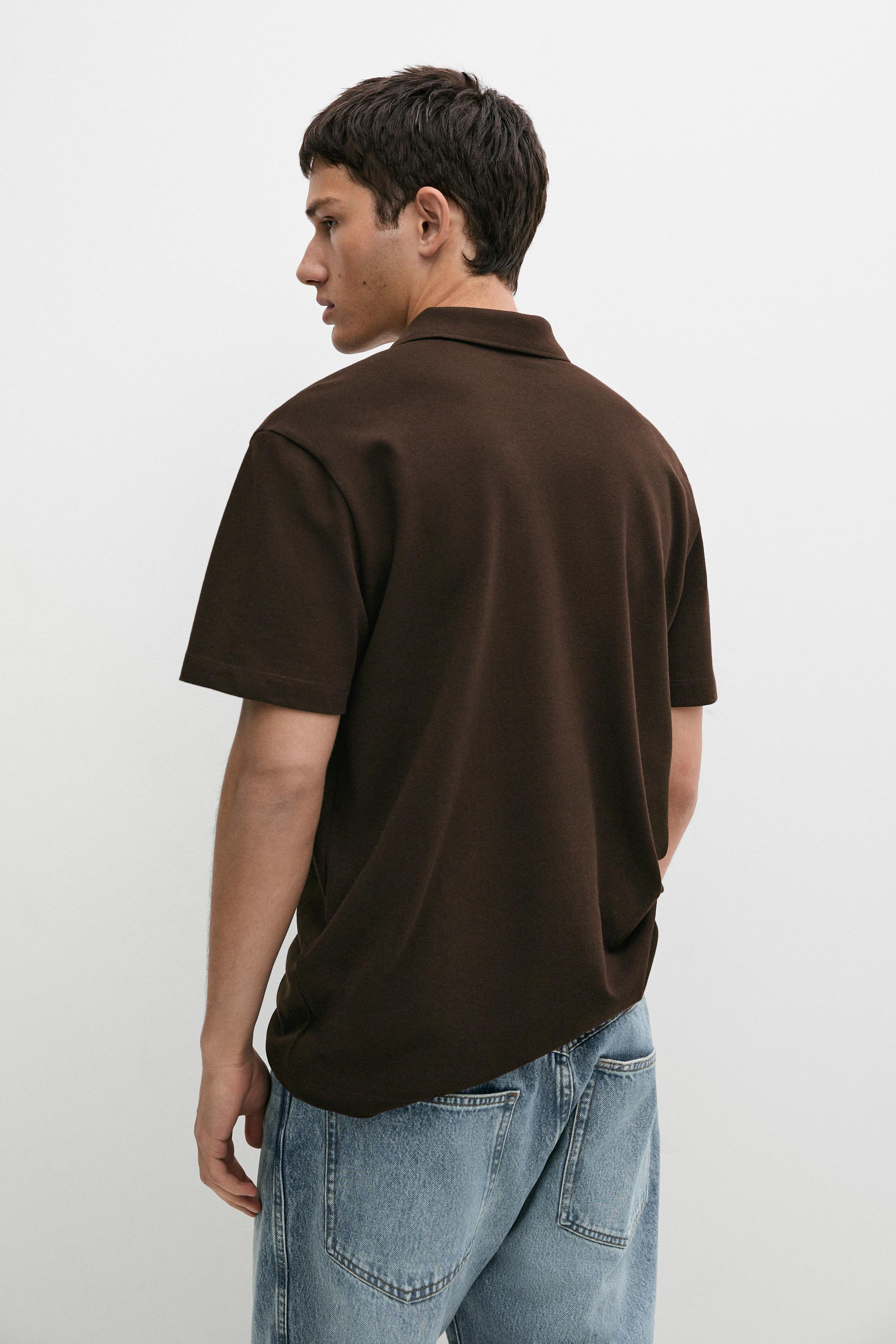 Piqué 100% cotton polo shirt