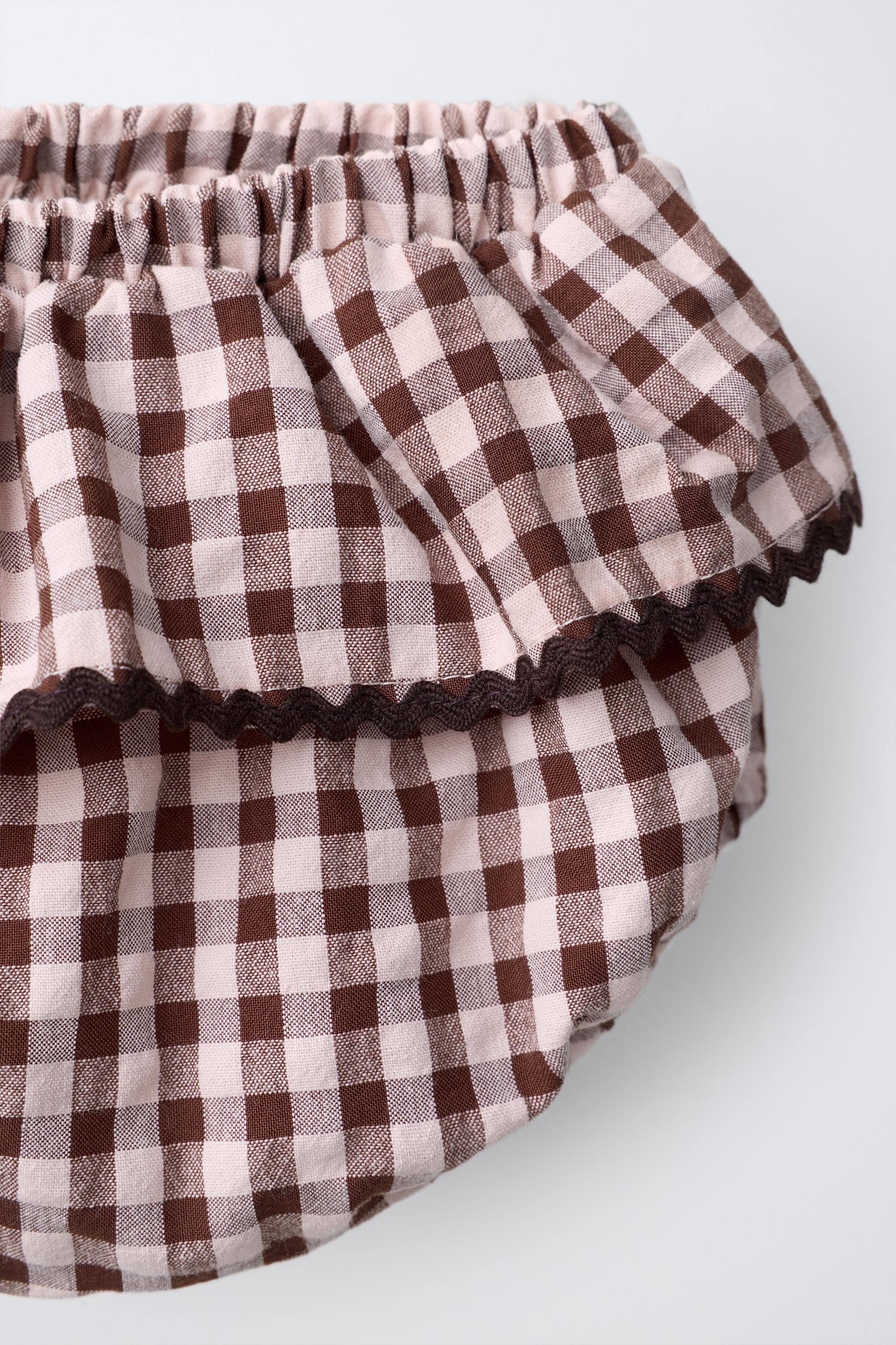 Трусы GINGHAM для детей, оборки — Zara — фото 3