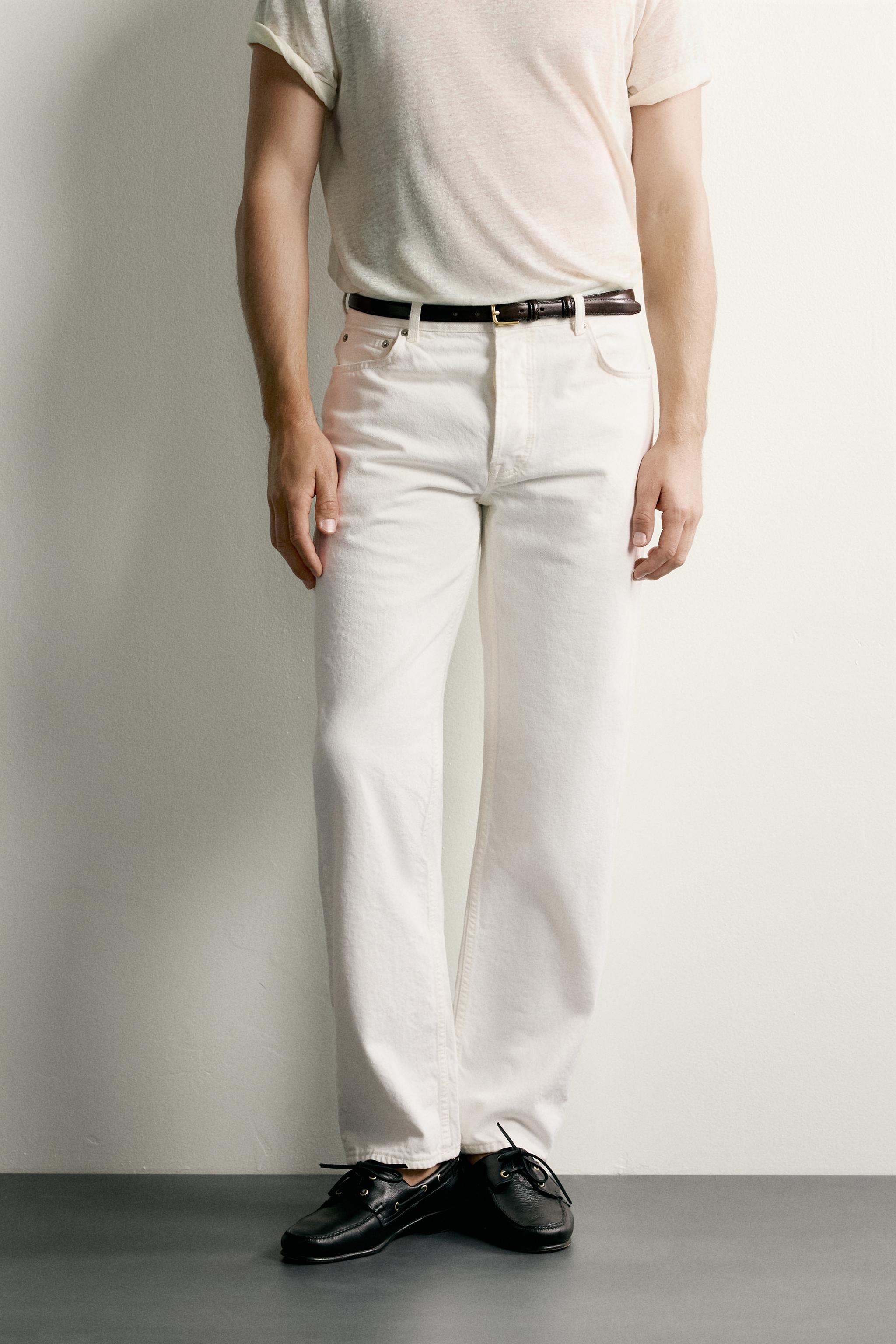 STRAIGHT FIT JEANS — White (alternate view)