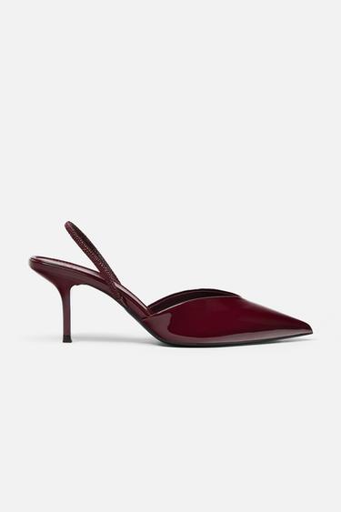 DESTALONADO EFECTO ACHAROLADO - Rojo Burdeos de Zara