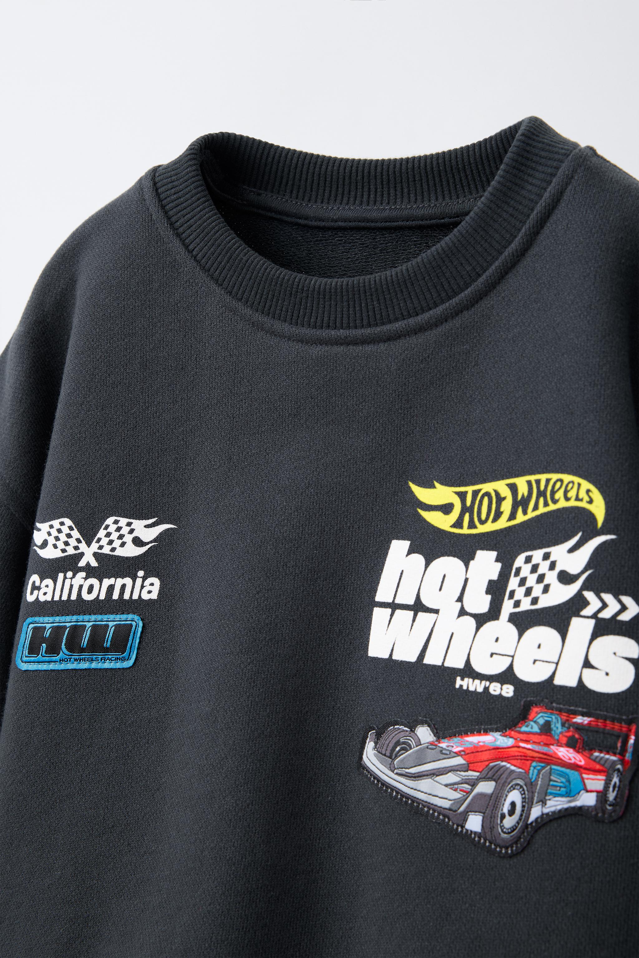 HOT WHEELS™ MATTEL PATCH SWEATSHIRT - Anthracite grey | ZARA