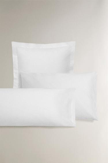 TAIE D’OREILLER PERCALE DE COTON (500 FILS) - Blanc de Zara - Image 2