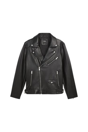 FAUX LEATHER BIKER JACKET