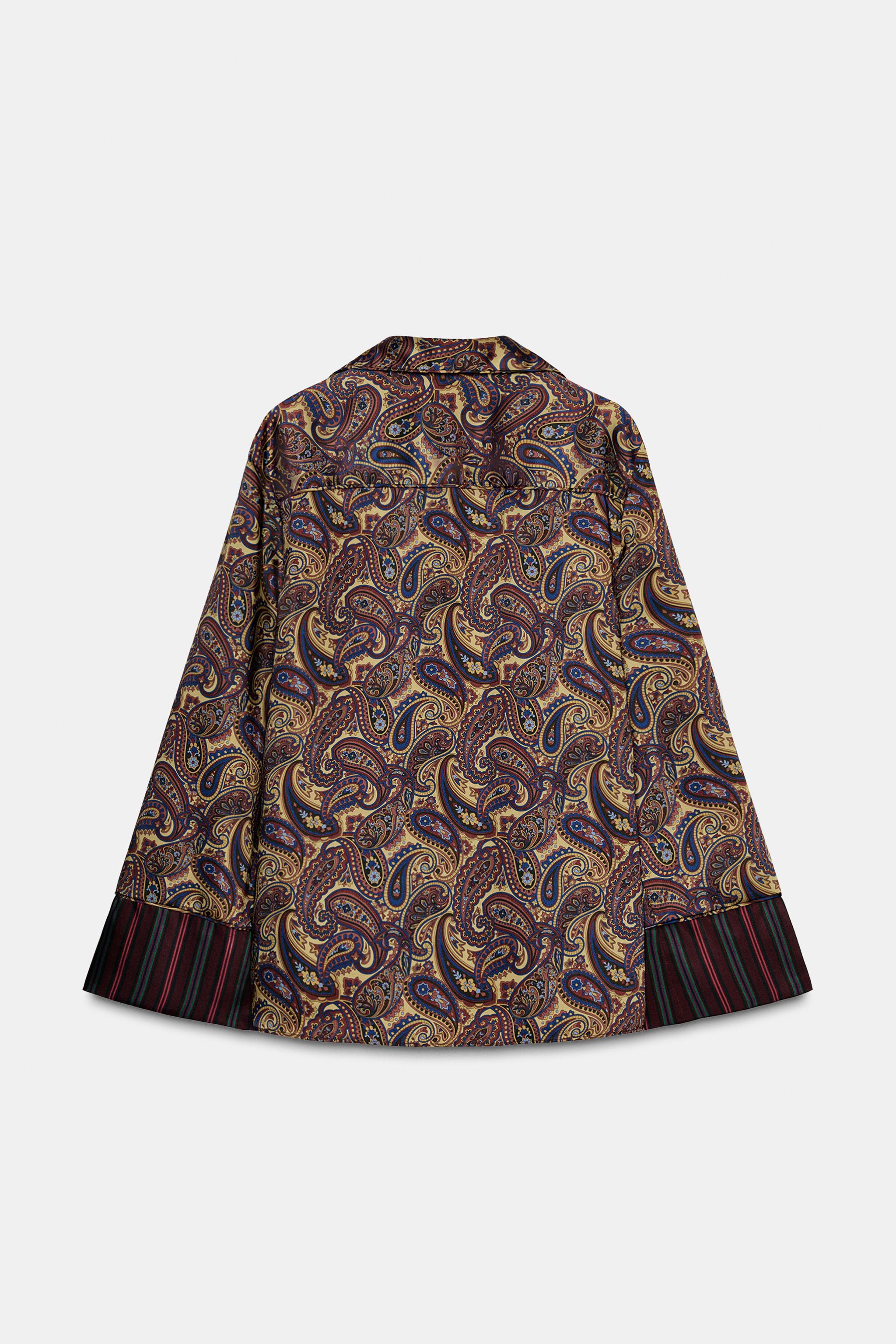 PAISLEY PAJAMA SHIRT ZW COLLECTION - Multicolored | ZARA