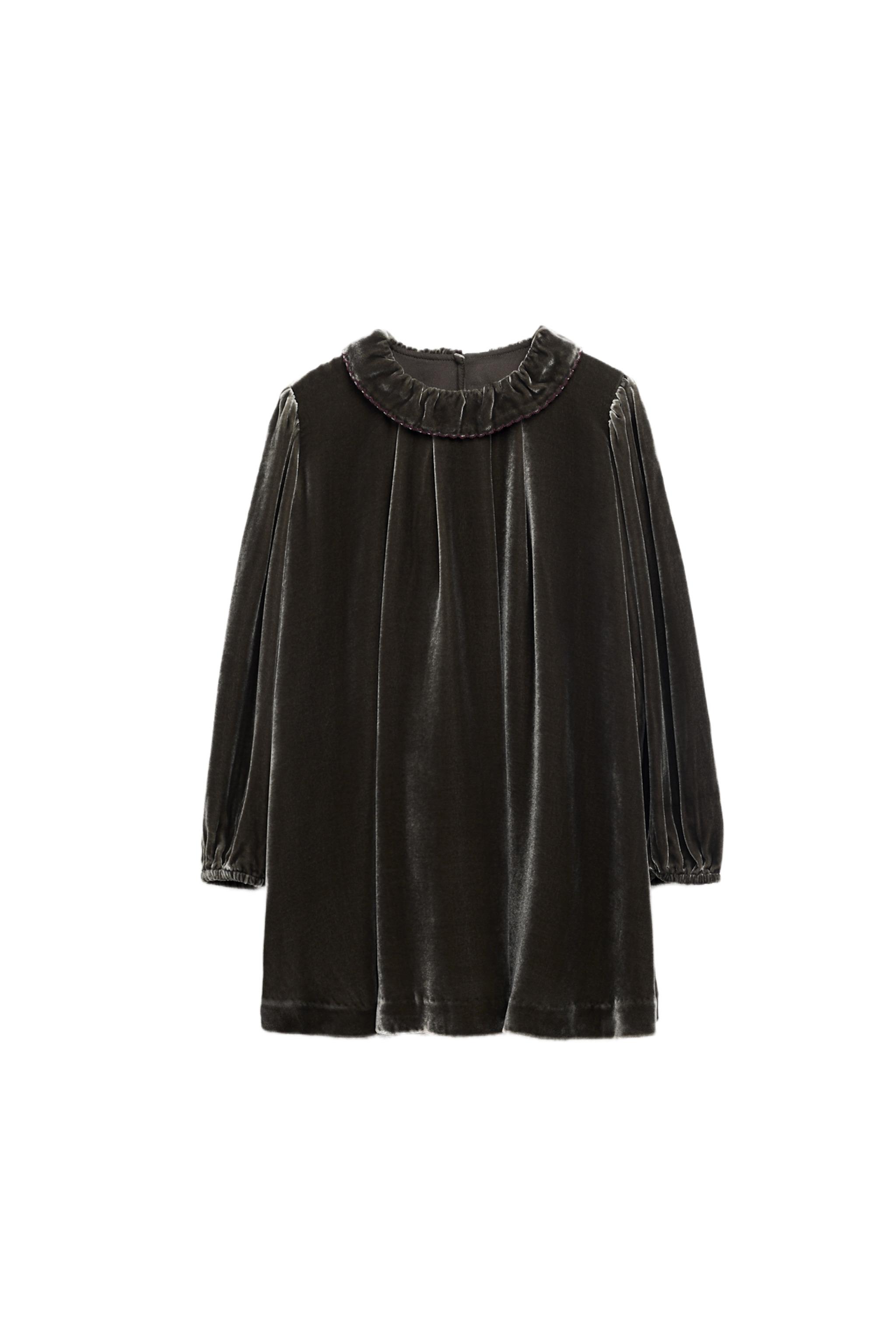 long sleeve drop waist dresses Black Long Sleeve Drop Waist Gown main image 0