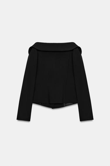 VESTE AJUSTÉE ZW COLLECTION - Noir de Zara - Image 5