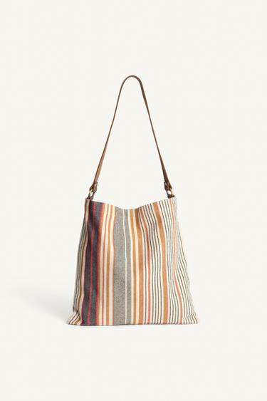 LIMITED EDITION LEATHER TOTE BAG - Multicoloured by Zara - Image 3