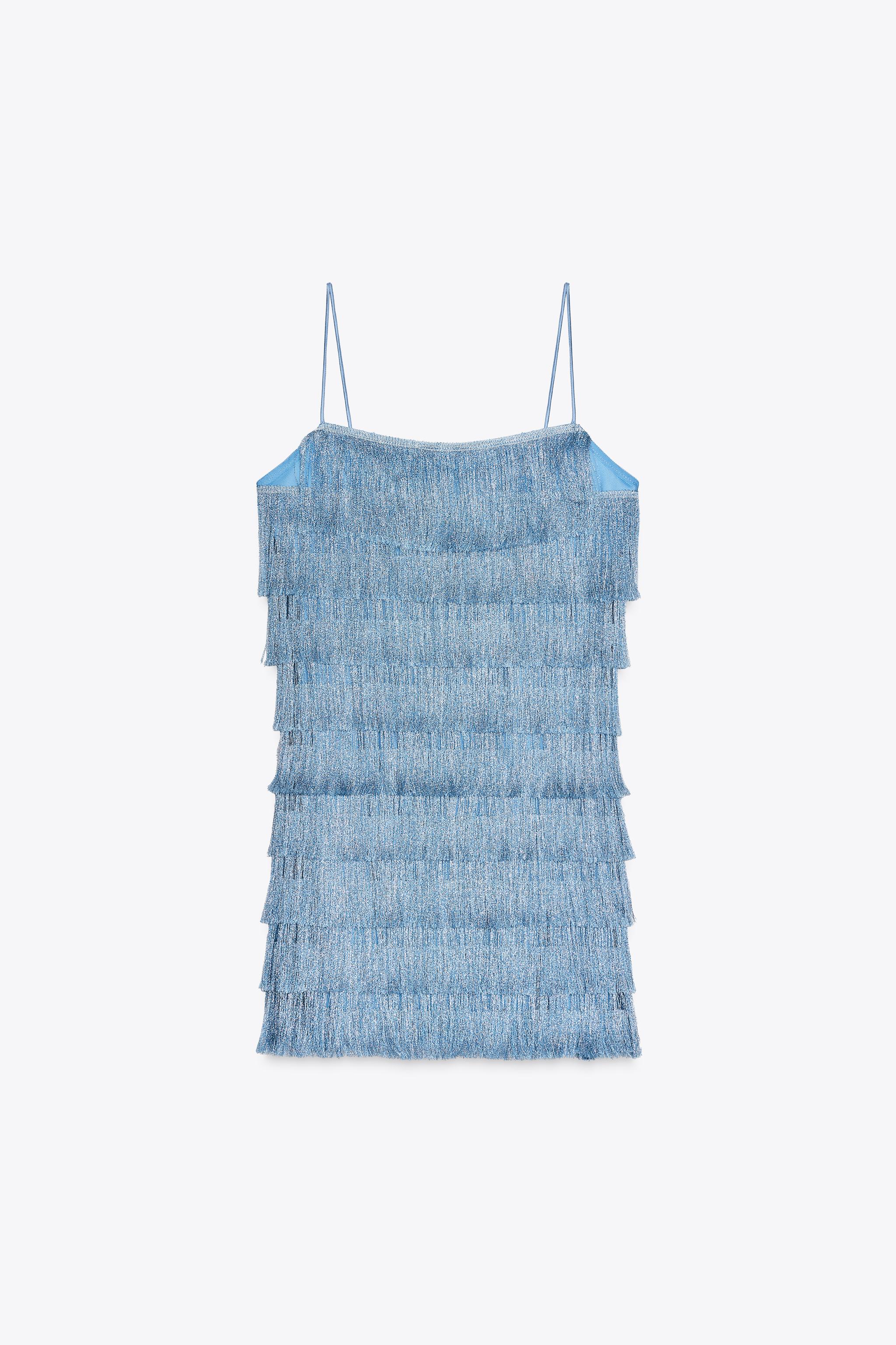 ROBE COURTE À FRANGES