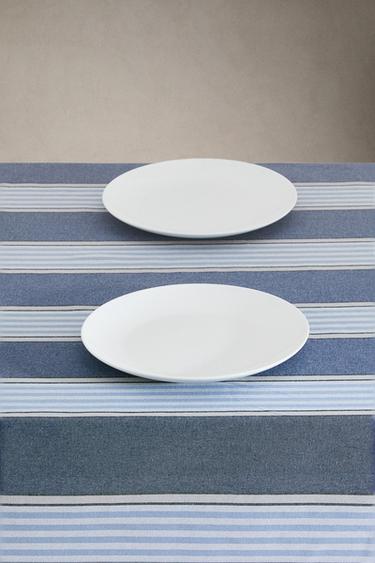 DYED THREAD STRIPED TABLECLOTH - Blue by Zara - Image 1