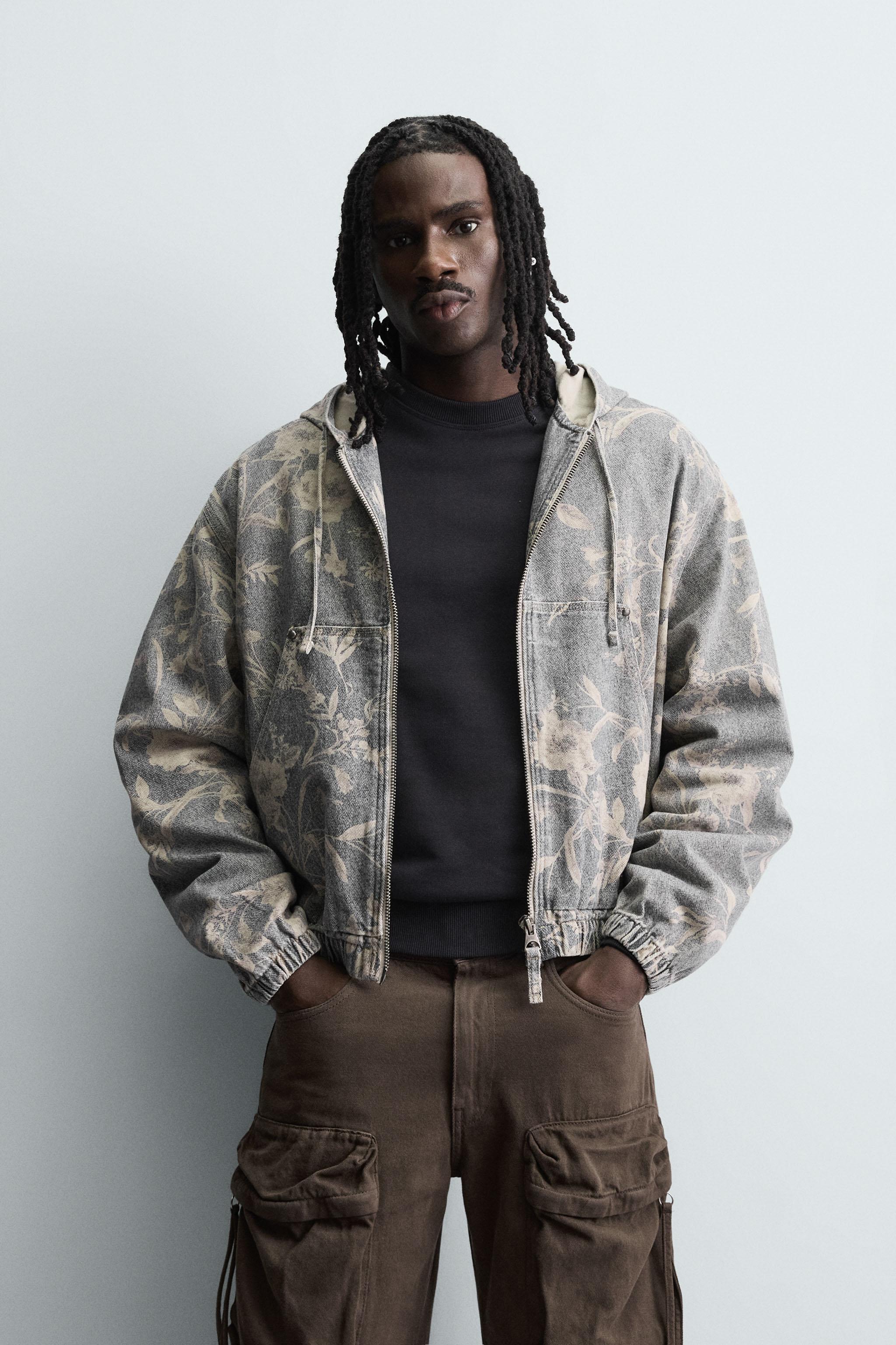 ABSTRACT PRINT DENIM JACKET - Printed | ZARA United States