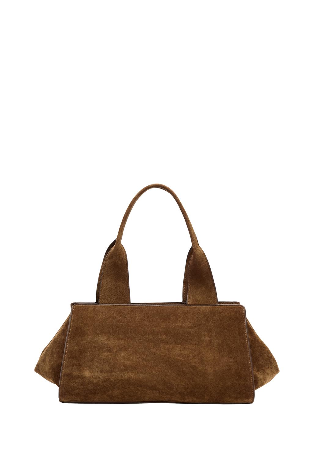 DOUBLE HANDLE SPLIT LEATHER BAG - image 3