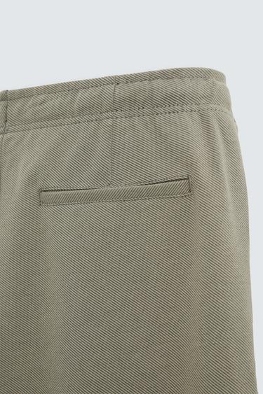 PANTALON AVEC TAILLE STYLE JOGGING CONFORT - Kaki clair de Zara - Image 8