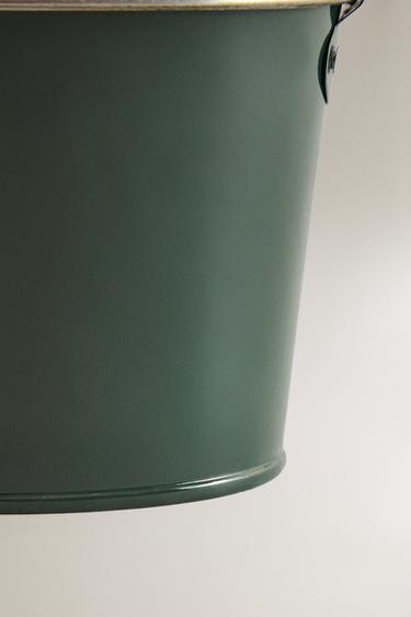 METAL LAUNDRY PEG BUCKET - Green by Zara - Image 3