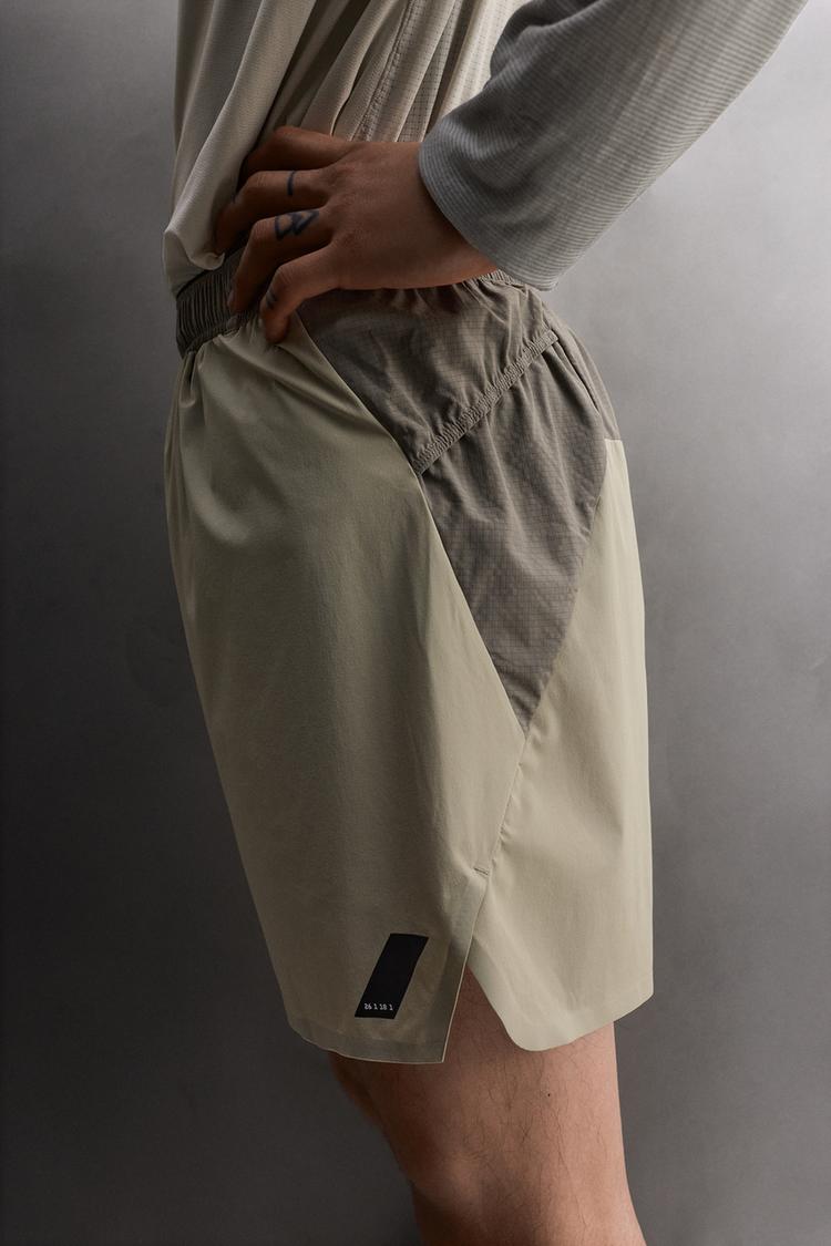 ZARA CONTRASTING 7" TRAIL RUNNING SHORTS