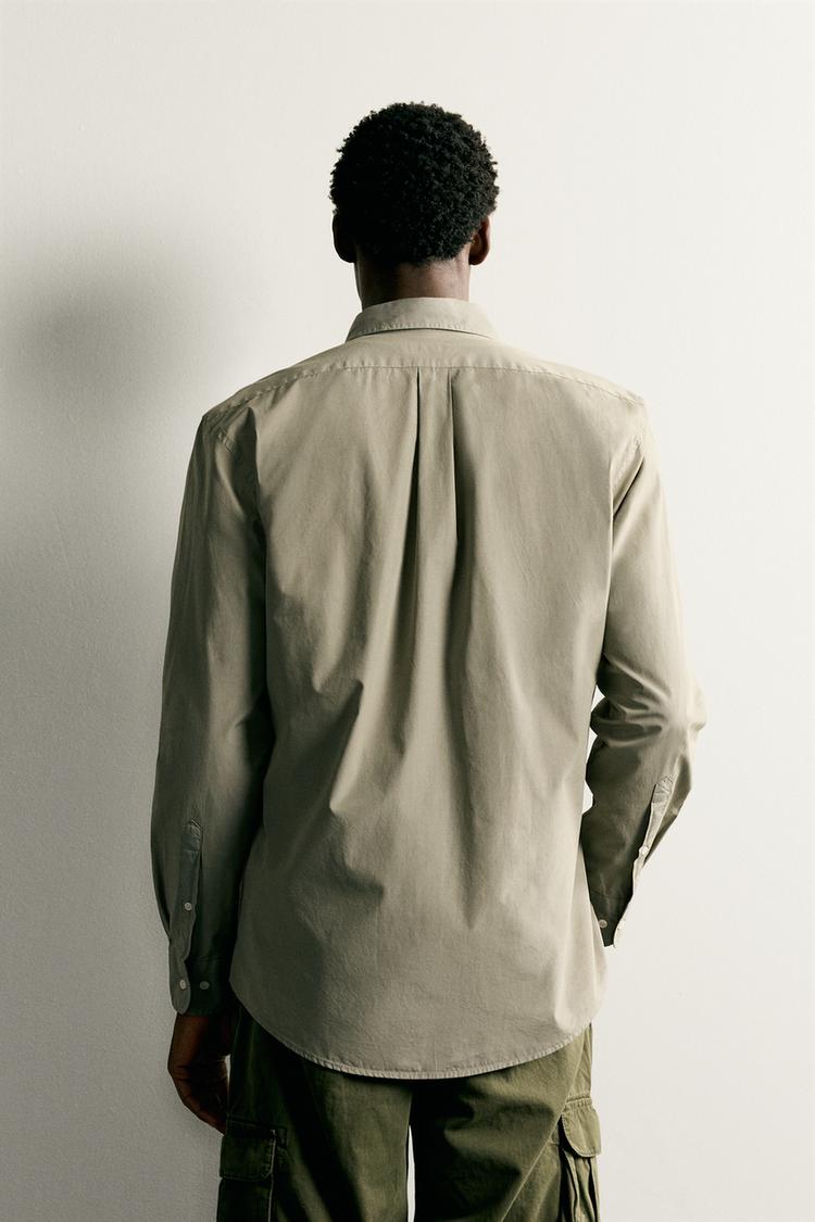Camisa de algodón corte regular 3