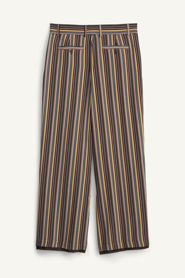 WIDE-FIT STRIPED TROUSERS - LIMITED EDITION - striped by Zara - Image 7