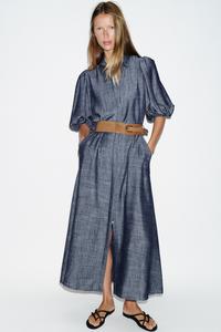 knee length dresses for ladies FOR SALE - Zara Orange midi dress main image 1