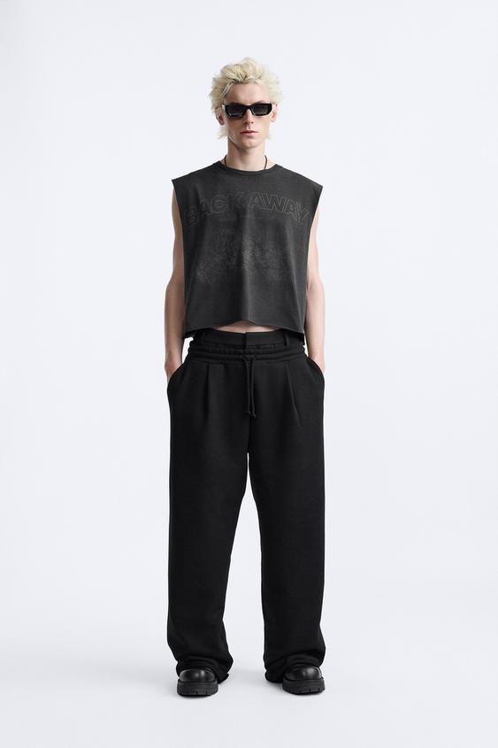 PRINTED CROPPED FIT SHIRT LIMITED EDITION - Dark anthracite | ZARA ...