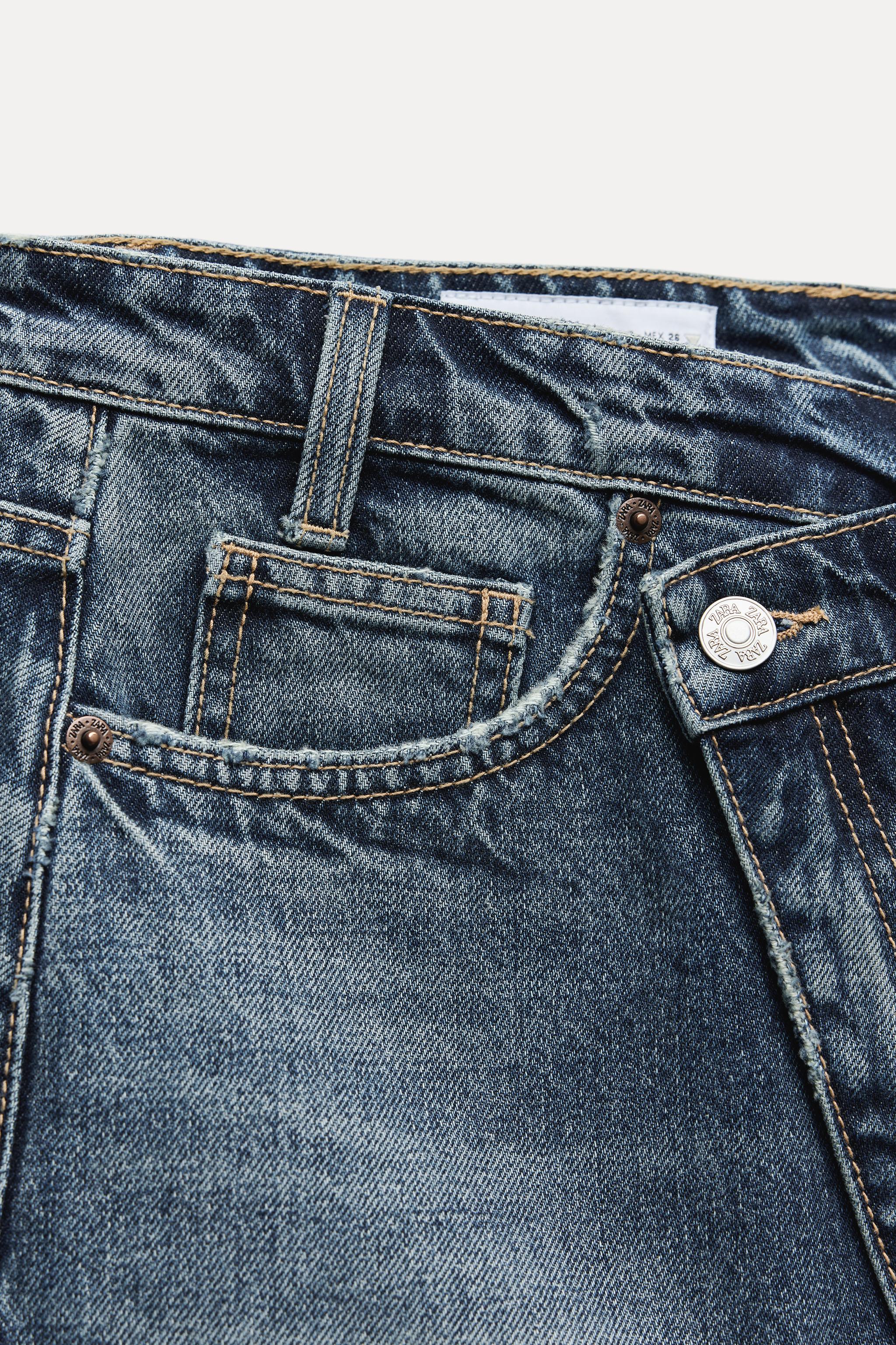 TRF DENIM MINI SKIRT - Navy blue | ZARA United States