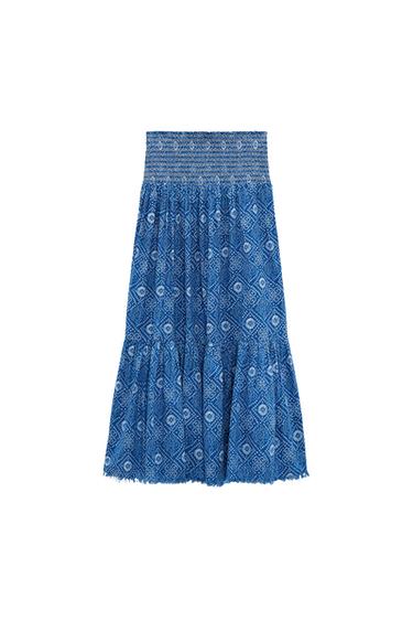 LONG PRINTED SKIRT