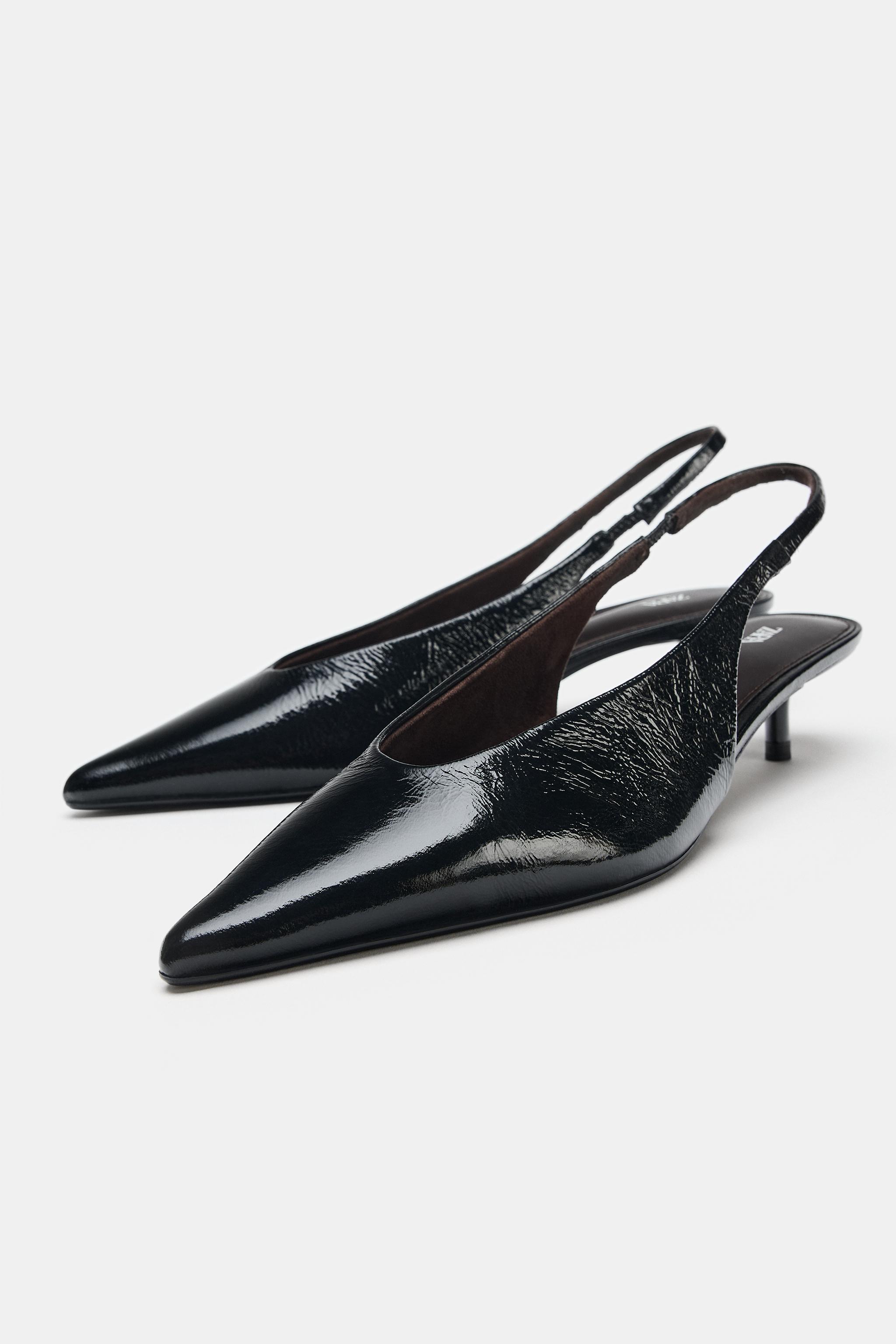 CHAUSSURES À BRIDE ARRIÈRE EN CUIR