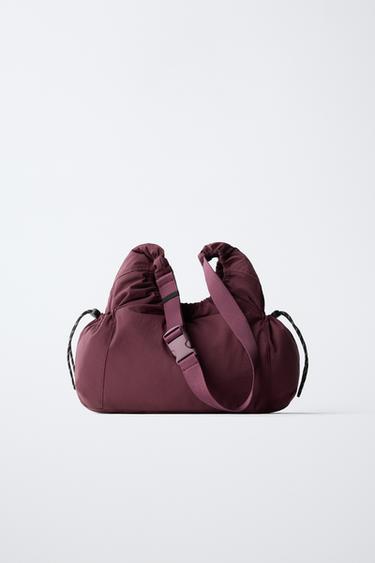 SAC SHOPPER EN NYLON - Bordeaux de Zara - Image 5