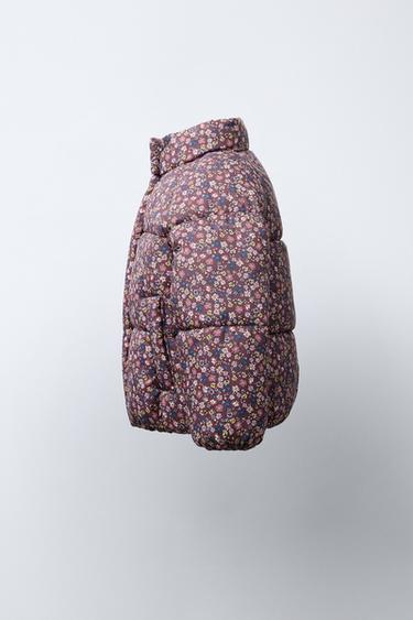 VESTE MATELASSÉE IMPRIMÉ FLEURS - Multicolore de Zara - Image 2