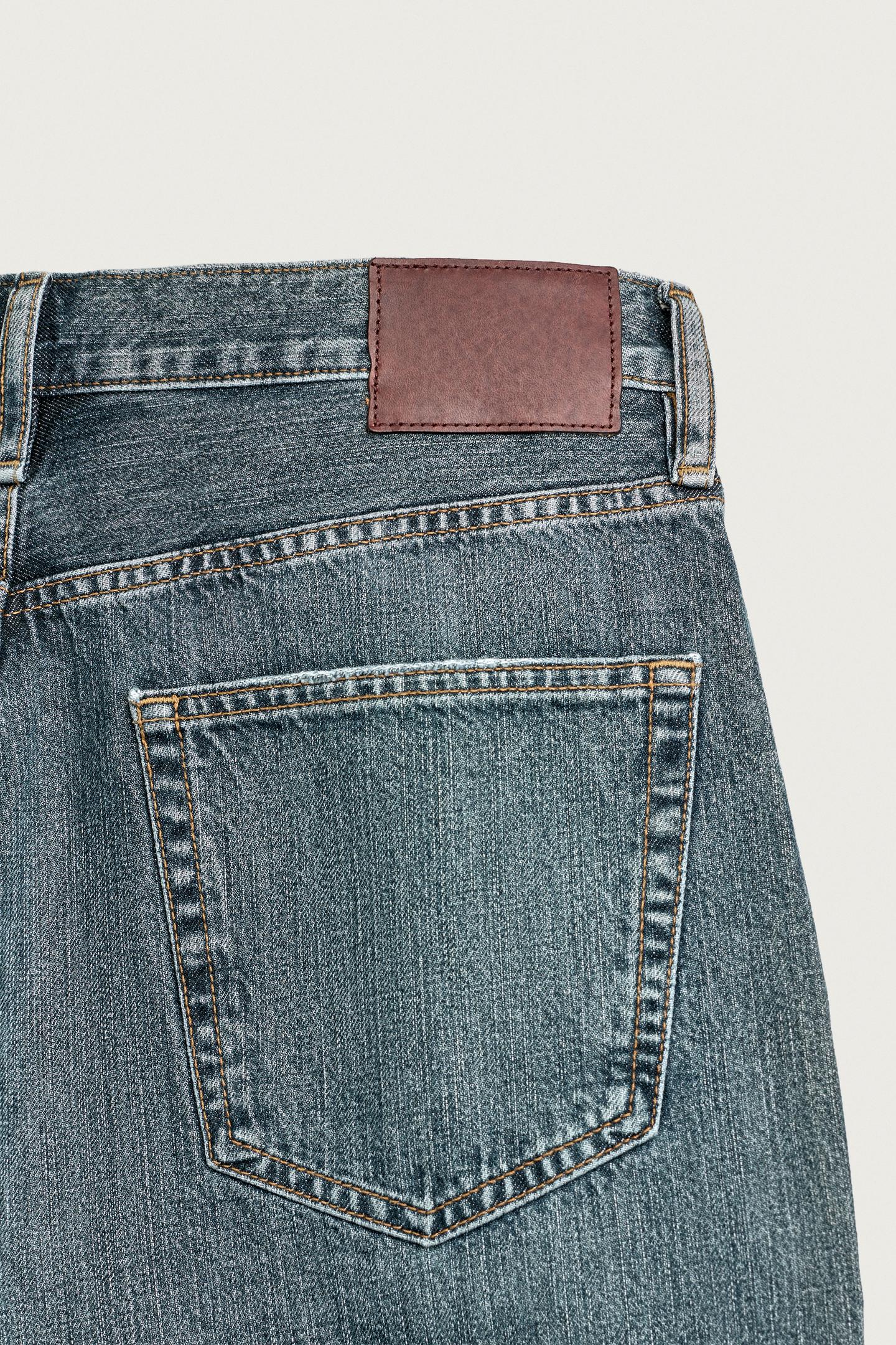 Мужские шорты Zara Loose Fit Denim Shorts, цвет: Синий / Зелёный — фото 9