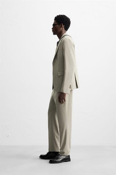 BLAZER COSTUME À CARREAUX - Grisâtre de Zara - Image 3