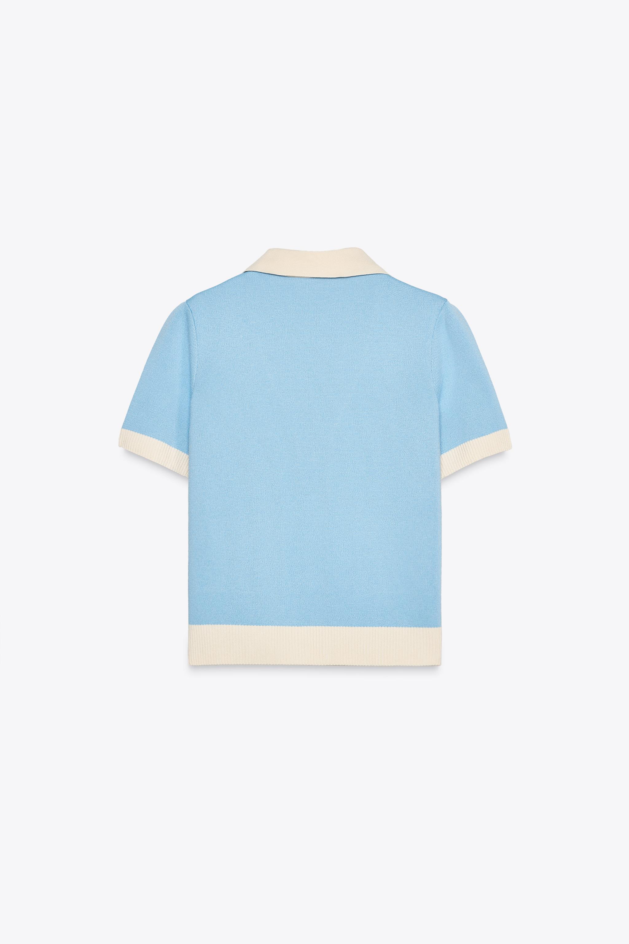 ZARA　ショートスリーブニットジャケット 新品完売品 ZARA ステッチ入りショートスリーブニットジャケット