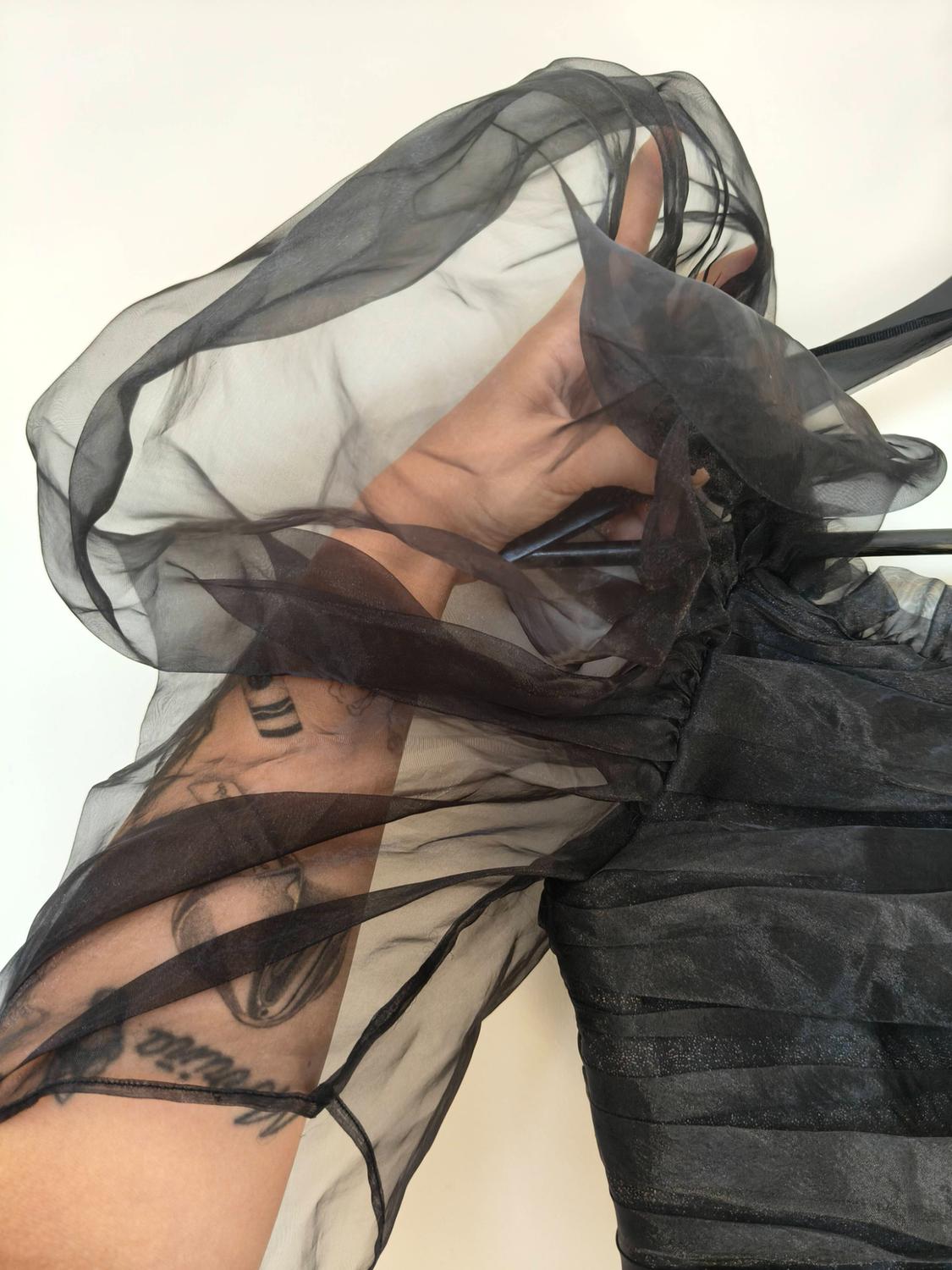 CROP TOP ABULLONADO DRAPEADO - Image 9